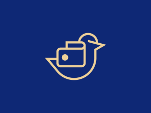 Dynamisches Digitales Wallet-vogel-logo