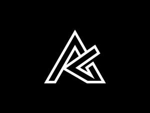 Sportliches Ag Ga Buchstabenmonogramm-logo
