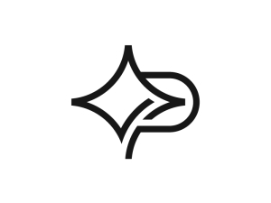 Sternlogo Mit Buchstabe P