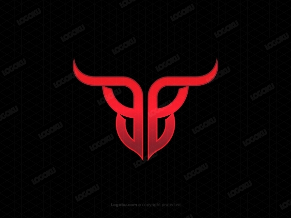 Huruf B Bulls Logo