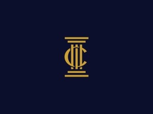 C And Pillar Logo  Symbolizing Strength And Creativity
