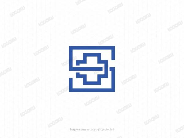 Geometrisches medizinisches Buchstaben-S-Logo