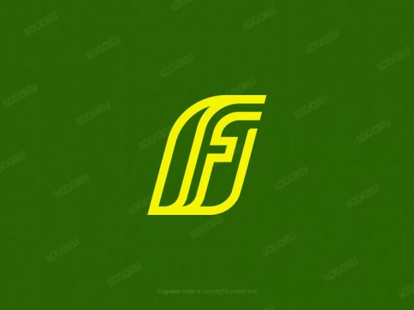 モダンリーフレターFロゴ