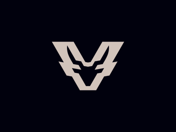 Oryx V-buchstaben-markenlogo