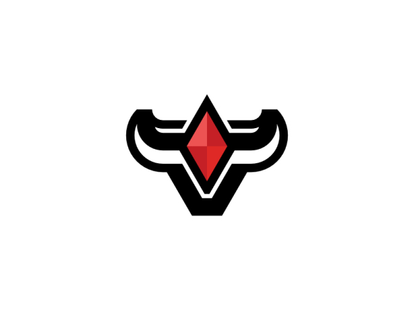 Moderner Bullensieg Mit Ruby Diamond Logo