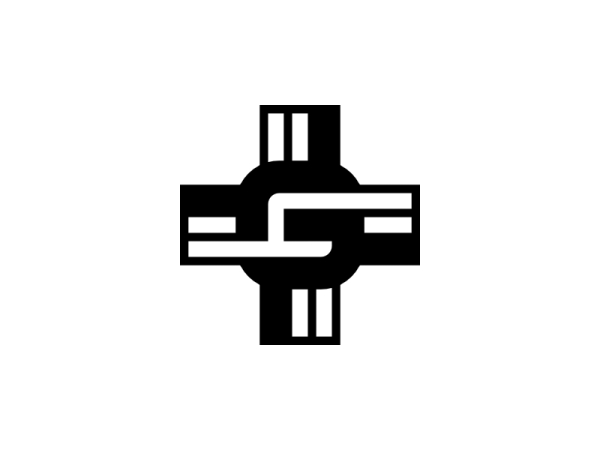 Buchstabe G Plus Medical Care Monogramm-logo