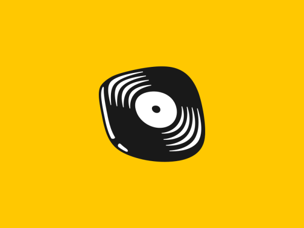 Warped Records Vinyl-musikdisc-logo