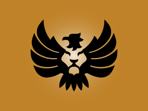 Adler- Und Löwengesicht-logo