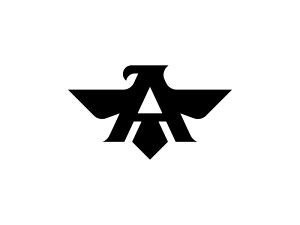 Elegantes Adler-logo Mit Dem Buchstaben A