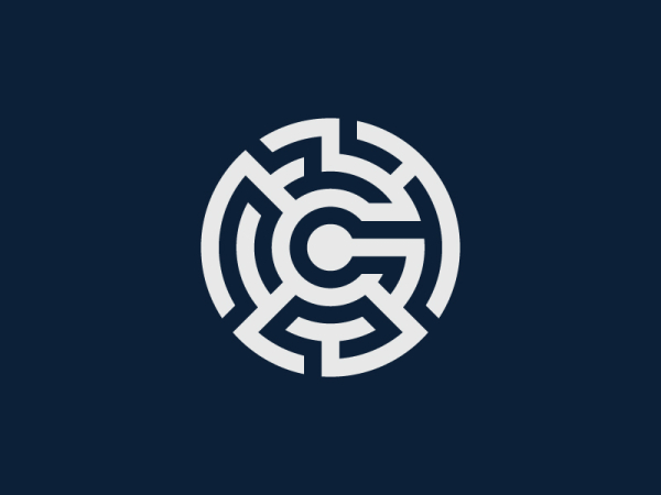 Abstraktes Labyrinth-logo Mit Dem Buchstaben G