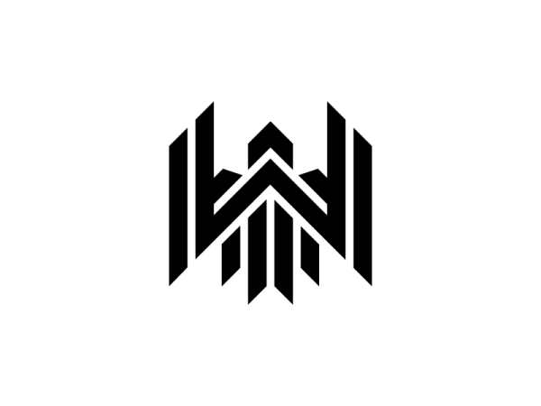 Modernes Adler-logo Mit Dem Buchstaben W