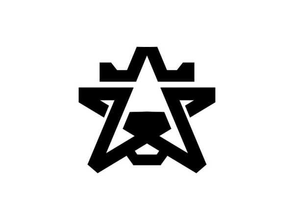 Löwenlogo Mit Königskrone