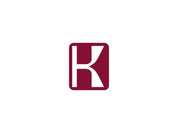 Negativer Raum Des Buchstabens K