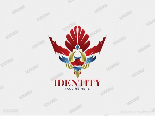 Modern Bird Mask Logo