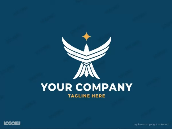 Logotipo De águila Estrella