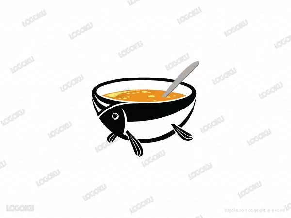 Fish Shaped Bowl Logo