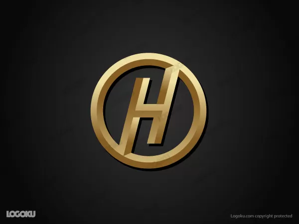 Logotipo H dorado