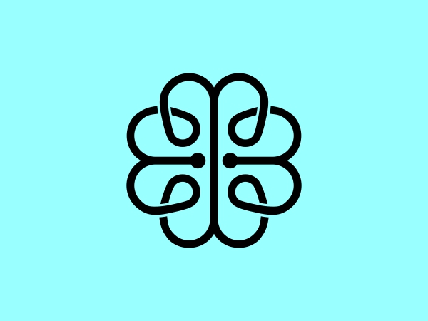 شعار تكنولوجيا الدماغ شعار