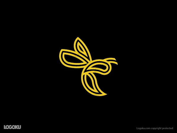 Logo Lebah Huruf G 