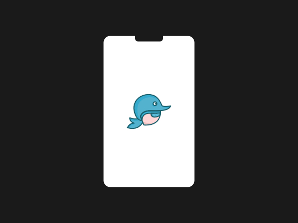 Logo nageur et dauphin