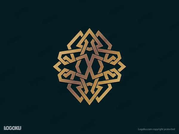Ethnisches Medaillon-Logo