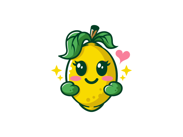 Lindo logotipo de limón Logo
