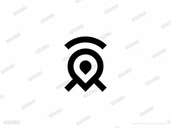 Logo Wifi Lokasi Huruf M