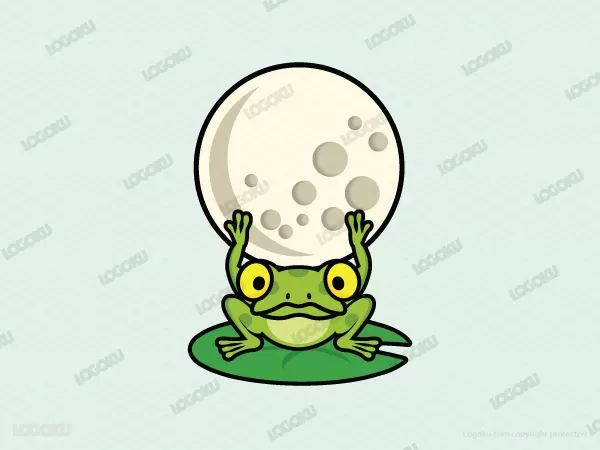 Mondaufgewachsener Frosch