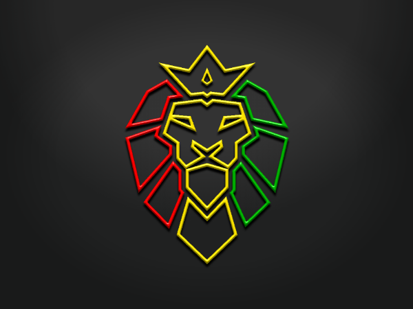 Rasta King Lion Logo