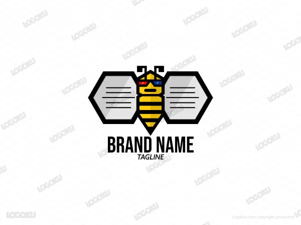 Bee Pencil Glesses Logo