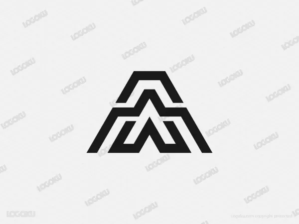 Huruf Aw Piramid Logo