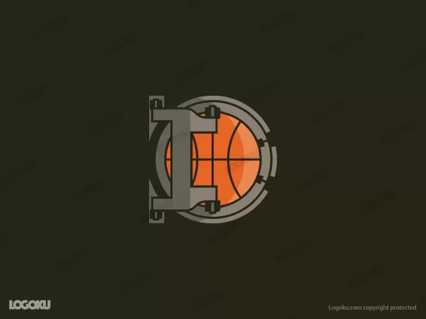 Vault And Basketball Logo