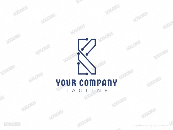 Logo Simple Letter K Technology For Sale - Buy Logo Simple Letter K Technology Now