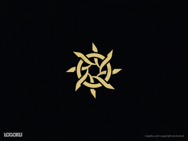 Letter O Sun Logo