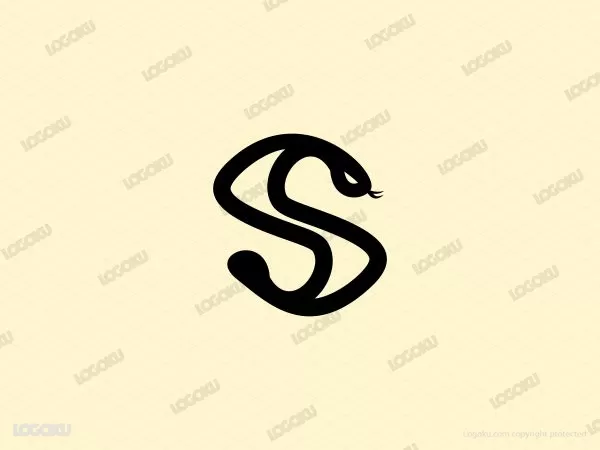 Muscles Letter S Snake Logo