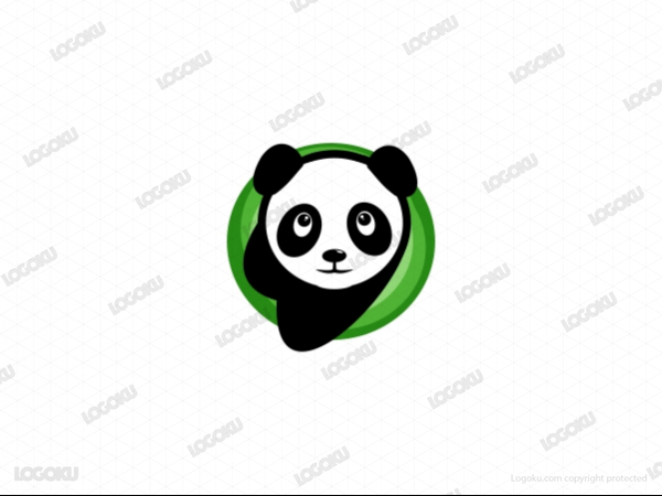 Logotipo de Panda lindo