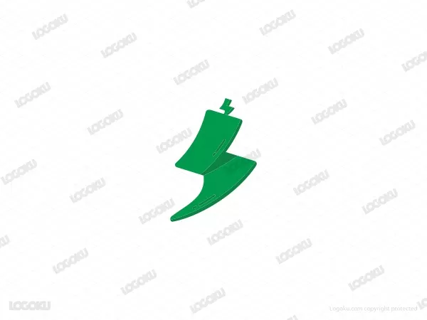 Flash Green Chili Letter S Logo
