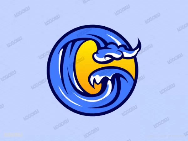 Logo Stylish Letter G Great Wave For Sale - Buy Logo Stylish Letter G Great Wave Now