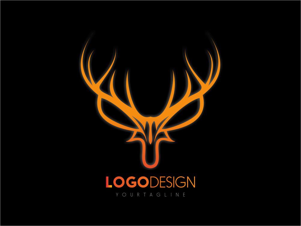 Logotipo de ciervo Logo