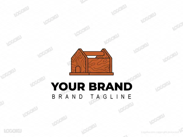 Logotipo de madera para el hogar
