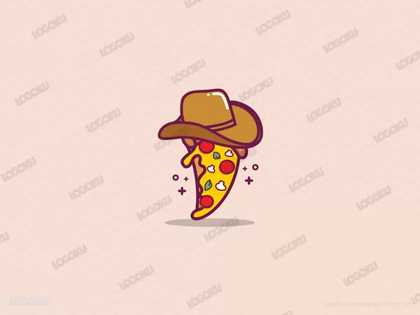 Logotipo de pizza vaquera