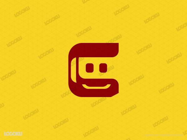 Letter C Smiling Man Logo For Sale - Buy Letter C Smiling Man Logo Now
