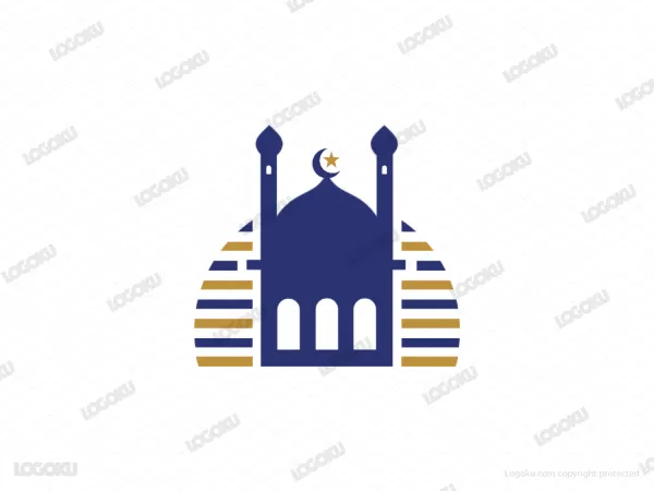Goldenes Moschee-Logo