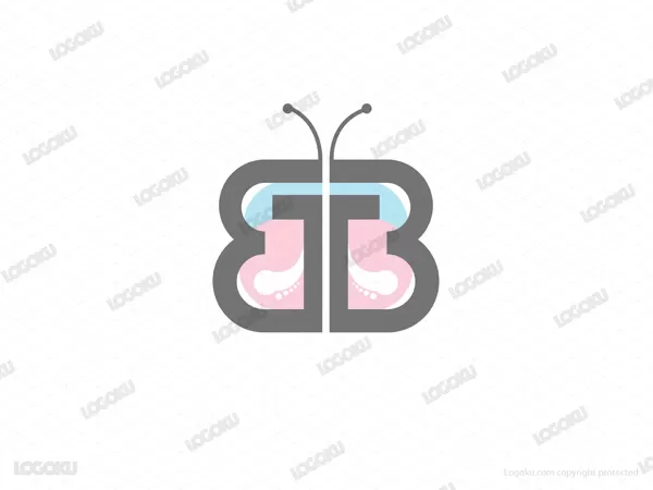 Logo Letter Btb Butterfly For Sale - Buy Logo Letter Btb Butterfly Now