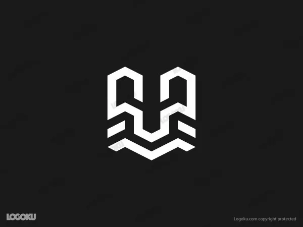 Monogram Huruf U Logo