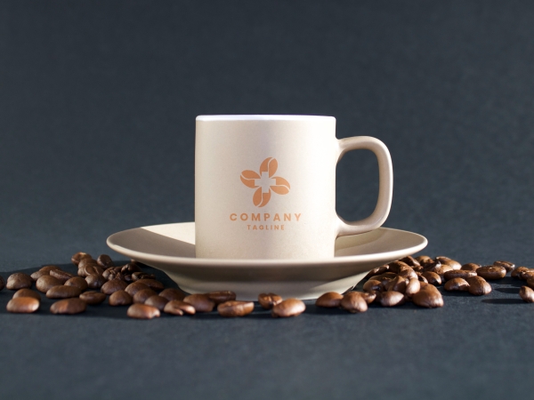 Medizinisches Kaffee-Logo