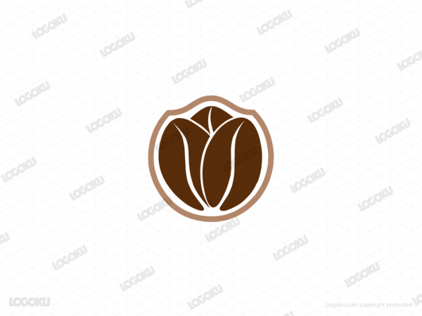 Logotipo de rosa de café