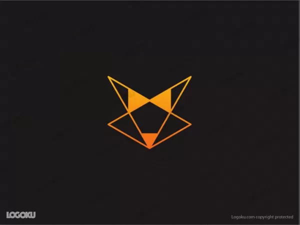 Pensil Fox Simpel Line Logo