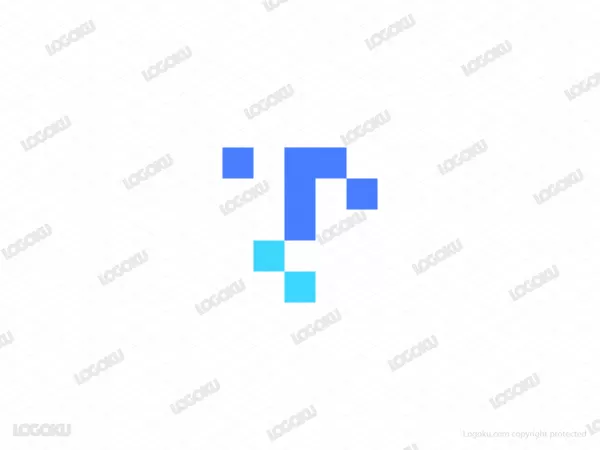 Pixeled Letter T