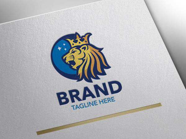 Lion And Moon Logo